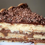 Pavê de Brigadeiro com Sorvete e Bis