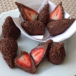 Coxinha de Brigadeiro com Morango